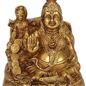 Lord Kuber with MATA Laxmi Kuvera Wealth Lakshmi God Kubera Statue